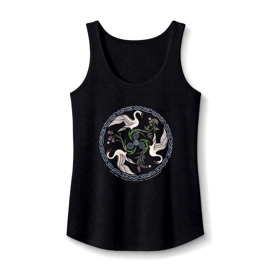 Swan Triskelion Women's Tank Top