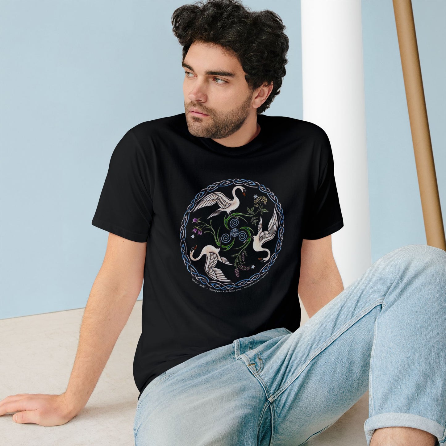 Swan Triskelion Unisex Organic T-shirt