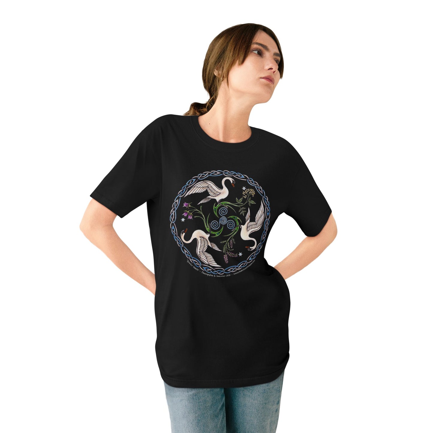 Swan Triskelion Unisex Organic T-shirt